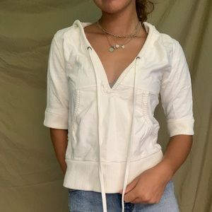 Roxy Beachy White Hoodie